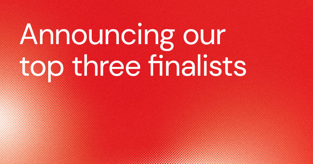 Announcing the successful finalists.